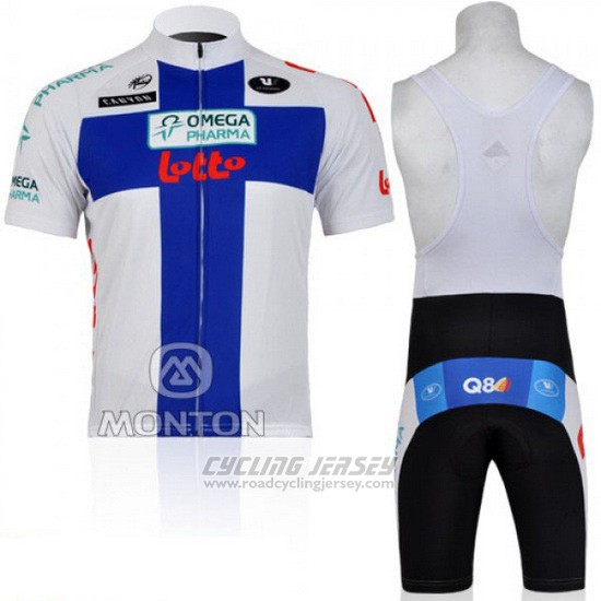 2011 Cycling Jersey Omega Pharma Lotto Champion Finland Short Sleeve and Bib Short